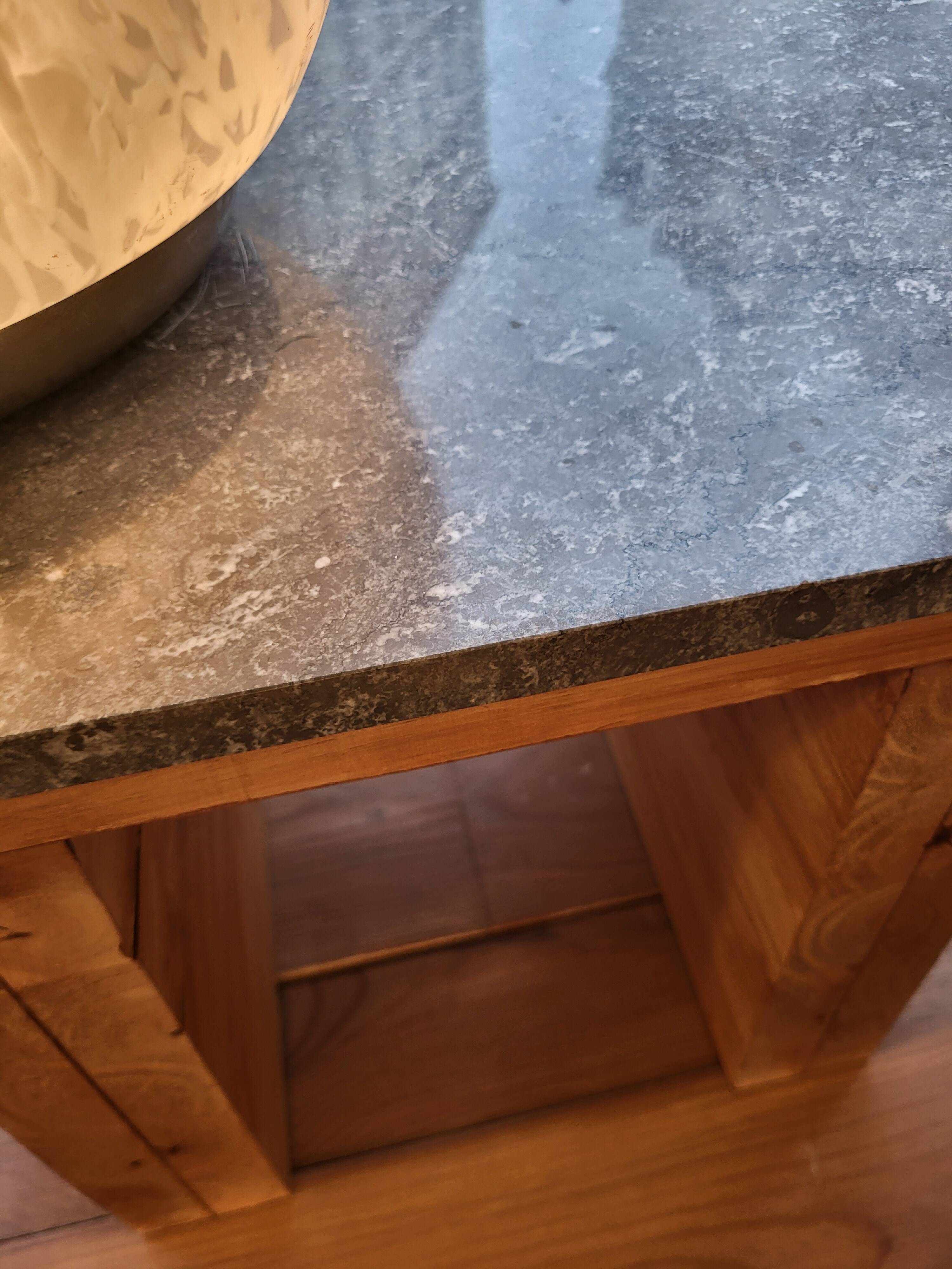 Grey marble coffee table