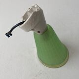 Vintage green inclined wall lamp