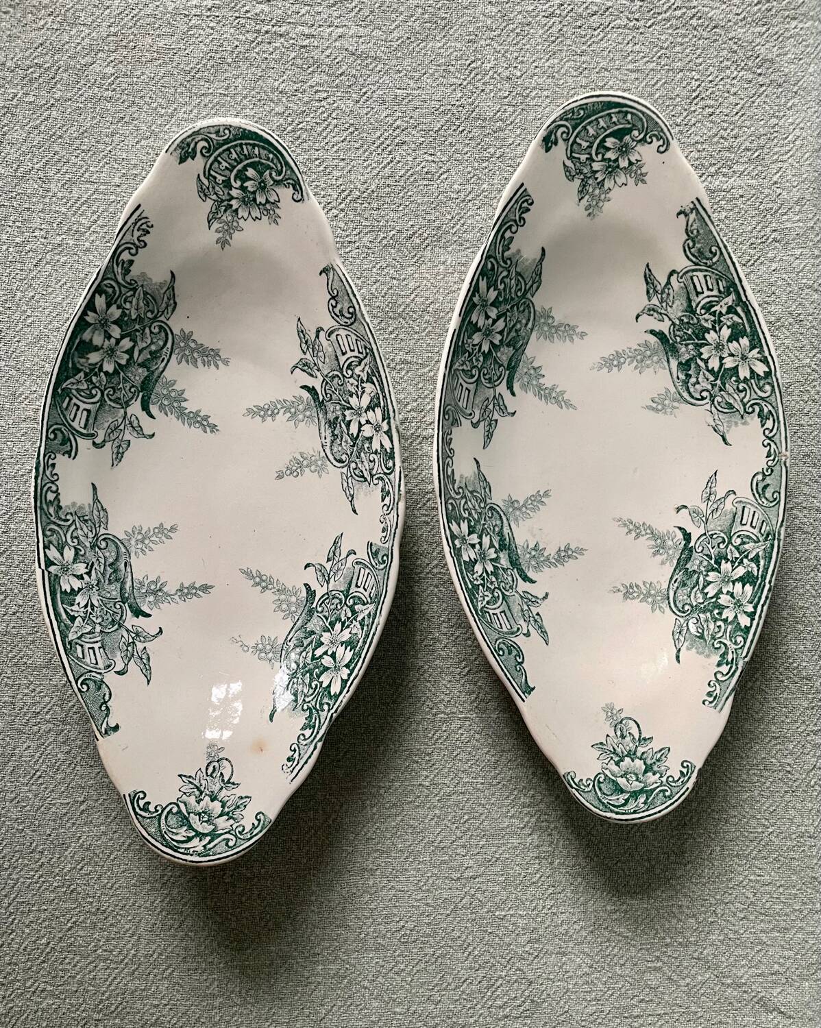 Set of two ravines 1900 terre de fer, onnaing france