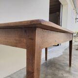 Antique rustic farmhouse table made in the 1900s - 1.54m