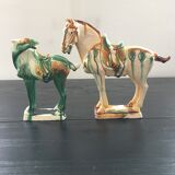 Pair of ceramic horses