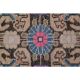 1970s Vintage Turkish Oushak Handmade Wool Cotton Pink Runner Rug 103x302