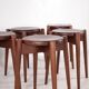 Set of 6 Japanese stools