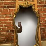 Wooden mirror with moldings