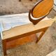 Antique white marble dressing table with drawer