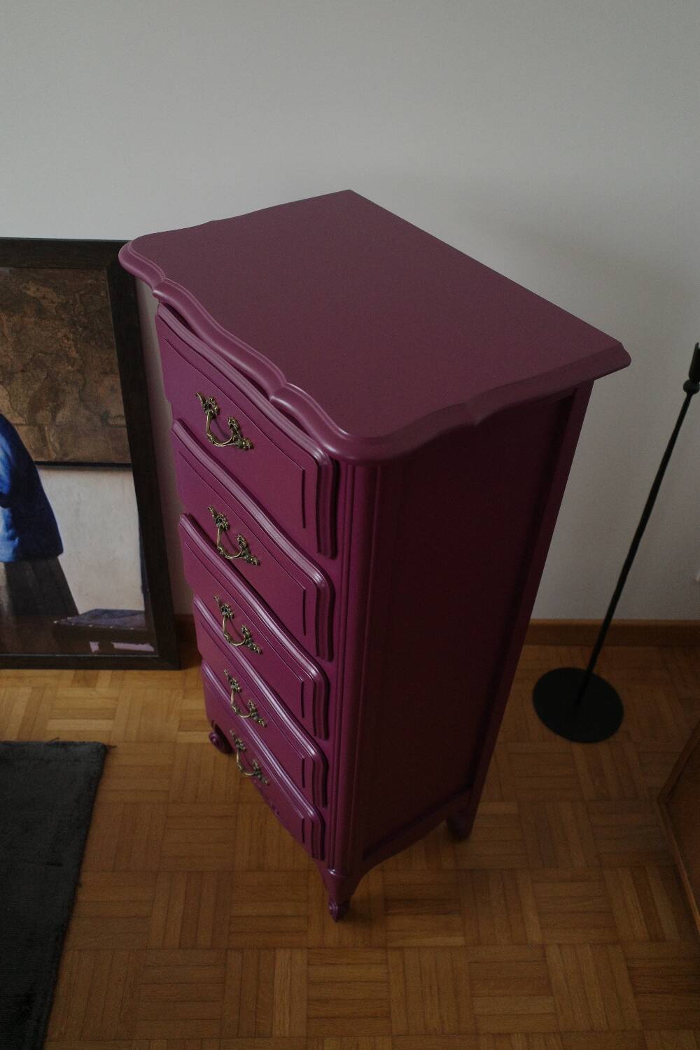 Vintage chest of drawers Seasonal Plum