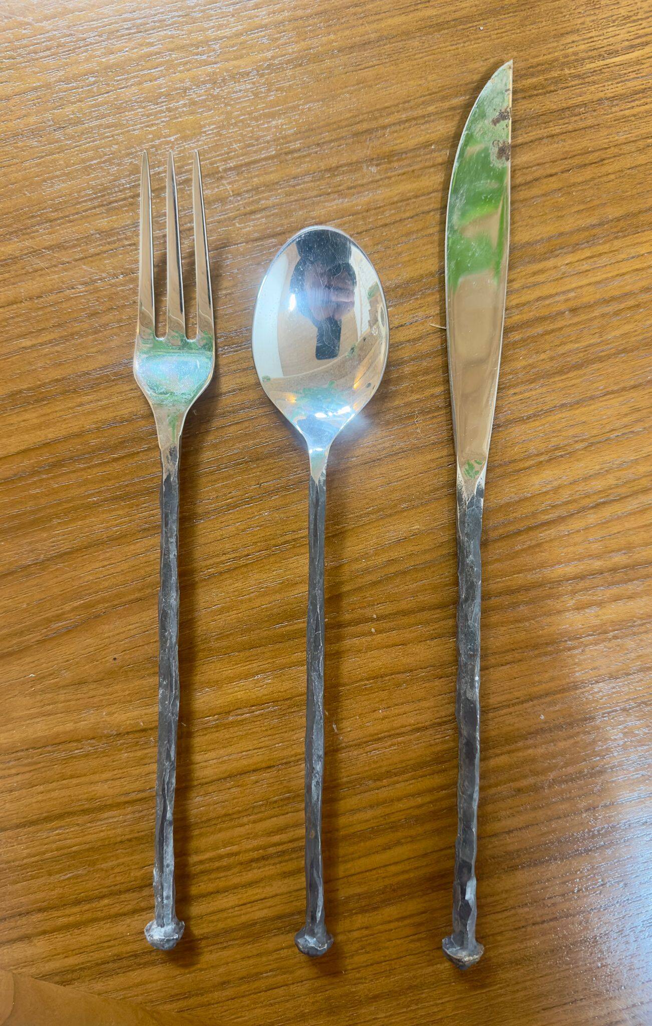 Fork Spoon Knife Michel Aram – Silver-plated metal