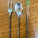 Fork Spoon Knife Michel Aram – Silver-plated metal