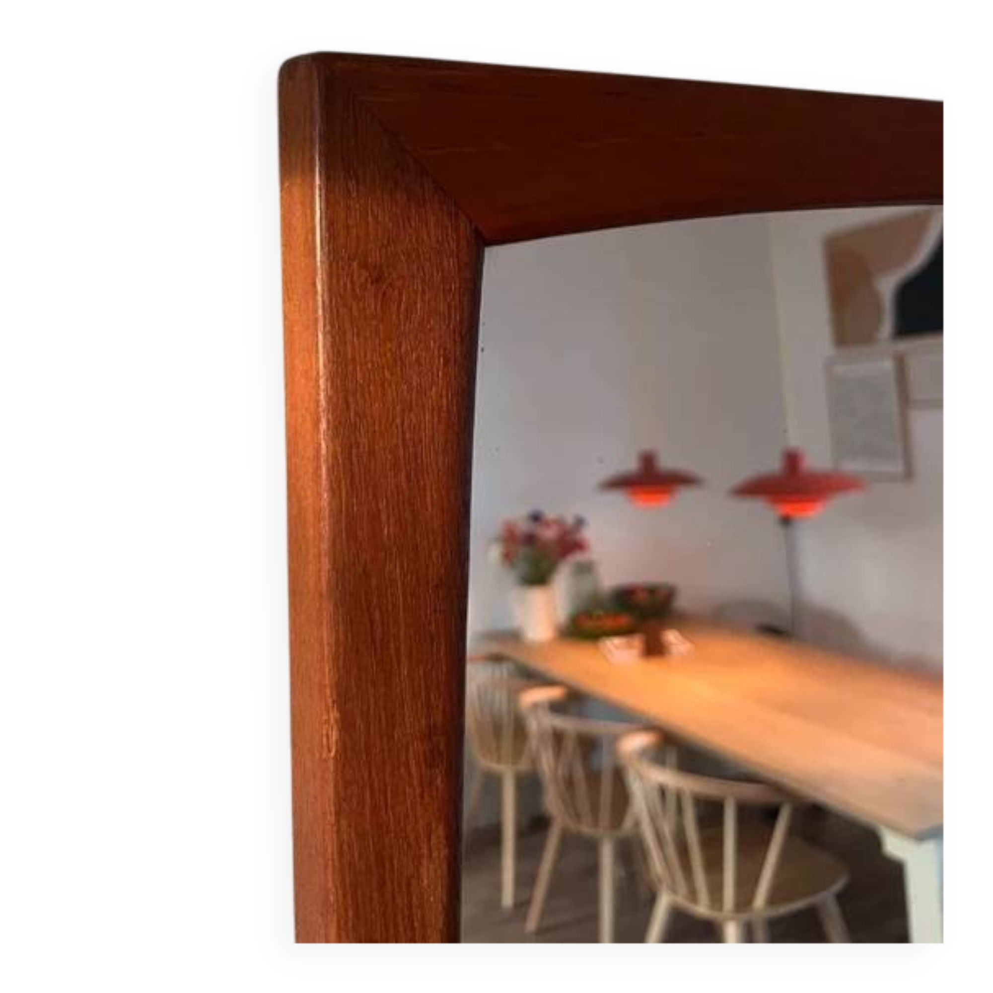 Aksel Kjersgaard model 103 mirror - Kai Kristiansen - Danish teak mirror