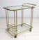 Mid-Century Modern Italian Brass Bar Cart, 1970s