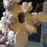 Pair of antique candlesticks from Italy, 18th century.