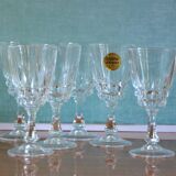 Set of 6 Arques crystal glasses