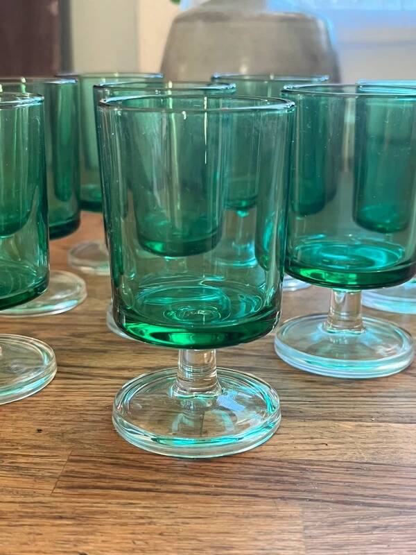 Vintage digestif glasses