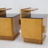 Ensemble de deux tables de nuit par Halabala pour UP Zavody, 1940s