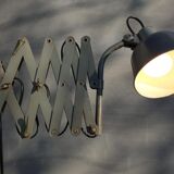Workshop accordion lamp grey metal