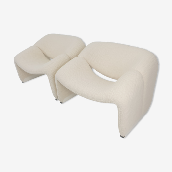 Set of 2 Model F598 Groovy Chairs by Pierre Paulin for Artifort, 1980