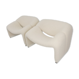 Set of 2 Model F598 Groovy Chairs by Pierre Paulin for Artifort, 1980