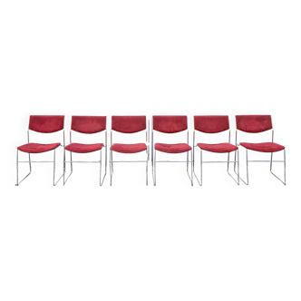 6 chaises Bonomia Italia, années 70