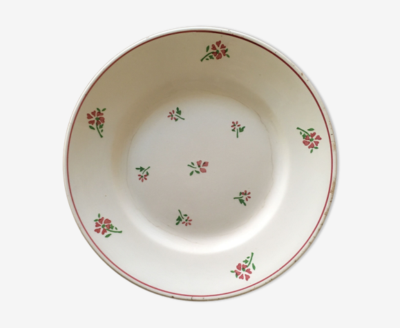 1 assiette vintage à fleurs