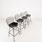 Set of 4 barstools by Harry Bertoia for Knoll, 1980