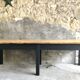 Table de ferme 230 cm - piétement noir - début XXe siècle