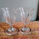 2 WINE GLASSES IN CUT BACCARAT CRYSTAL, 19TH CENTURY PERIOD CIRCA 1850 - 11.4CM