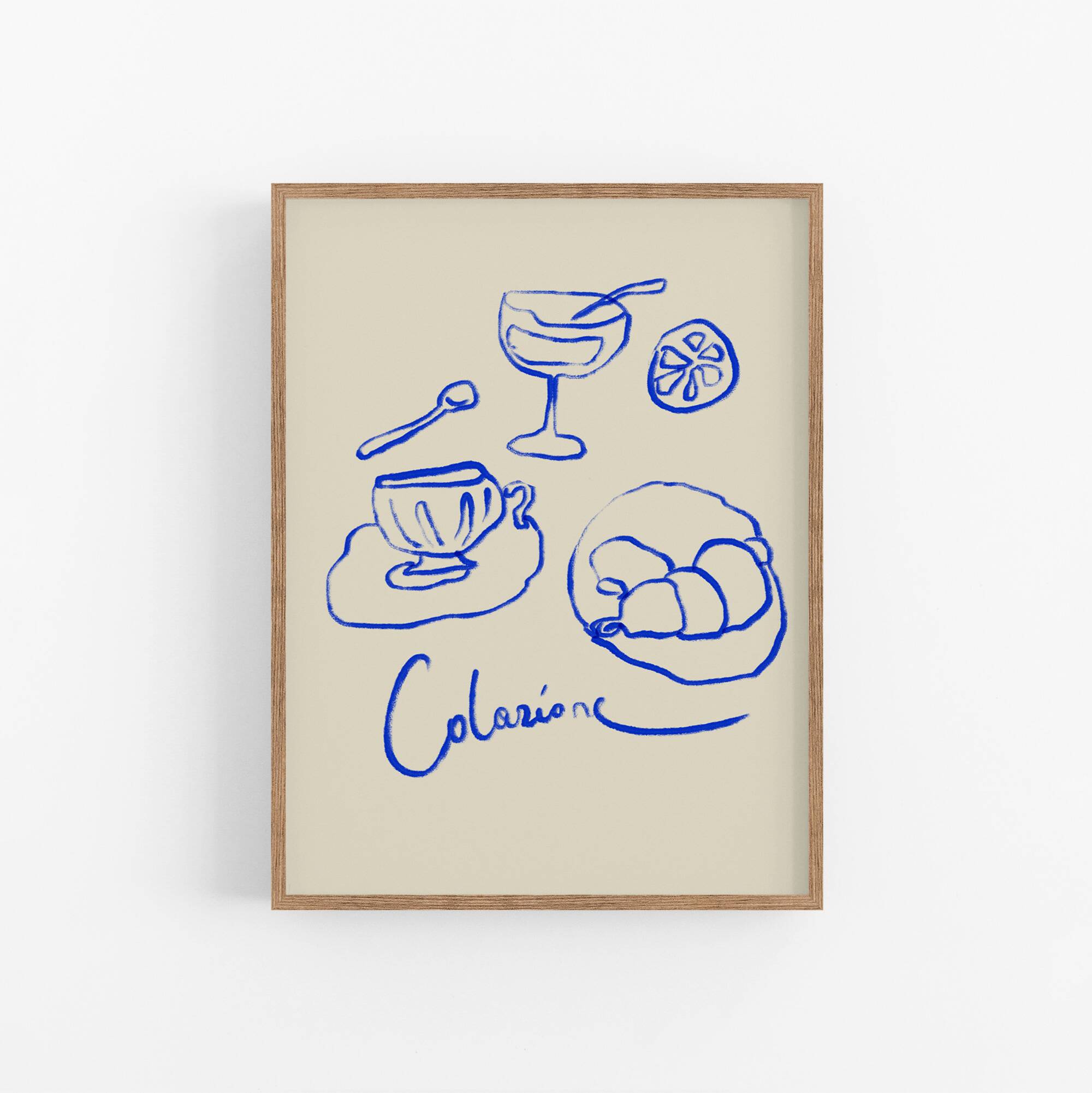 Naive Illustration giclee print, 50x70cm