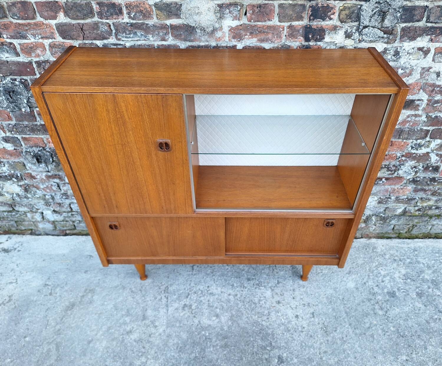 Vintage sideboard, antique bar cabinet, bookcase