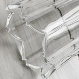 Crystal vase large flower petals.