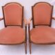 Paire de fauteuils cabriolet de style Louis XVI