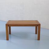 Oiled solid elm table, Vendée model, from Regain