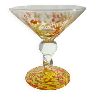 Clichy glass fruit bowl