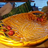 Plat barbotine Vallauris