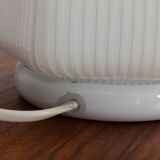 Pair of Italian striped Murano glass table lamps in style of Lino Tagliapie