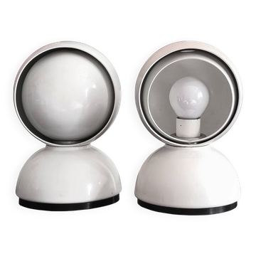Pair of Eclisse lamps by Vico Magistretti for Artemide, Italy, 1965.