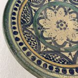 Tunisia ceramic flat glaze cream not very dense diameter 23 cm XVII or XVIII
