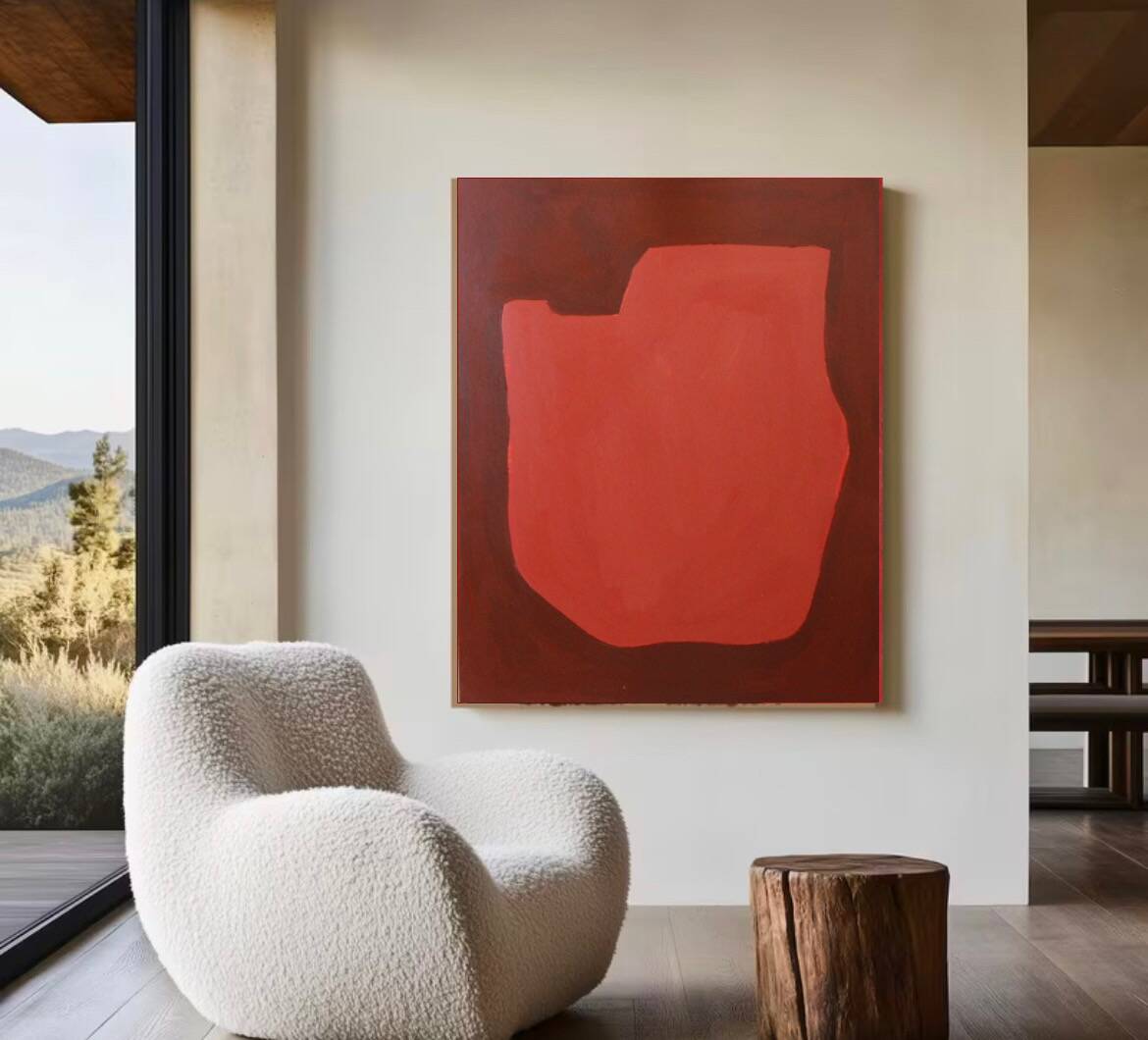 Toile signée "warm silence" 100x80cm