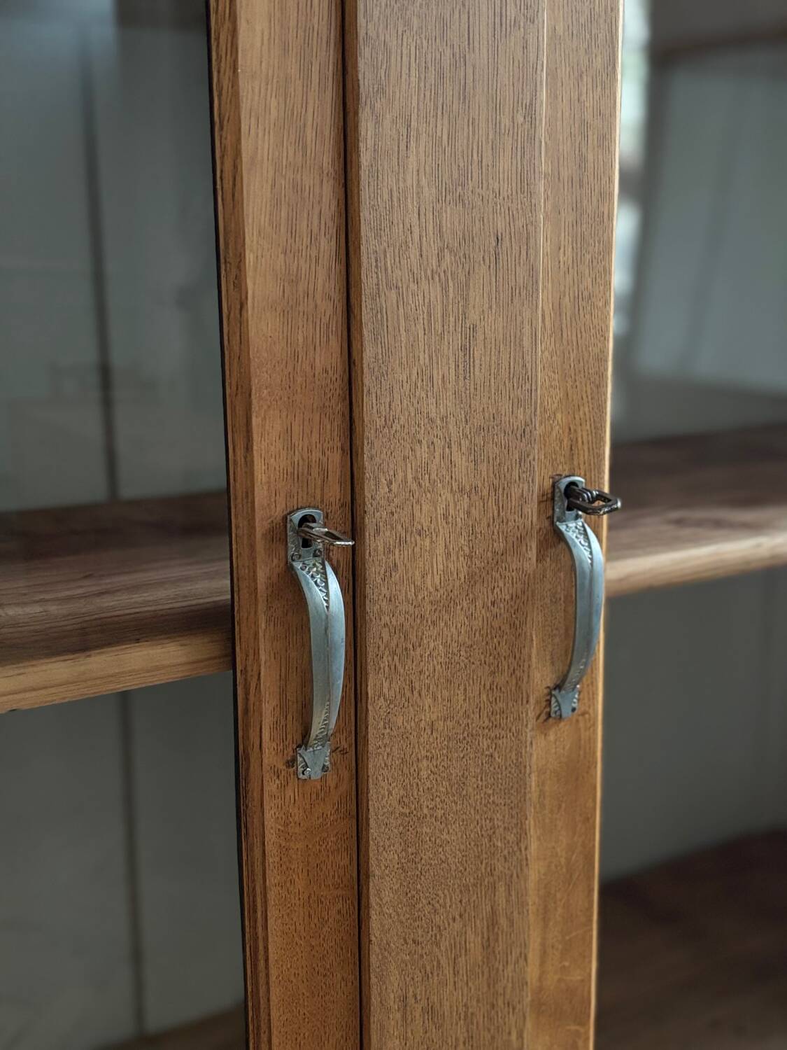 Vintage glass-fronted cabinet (restored)