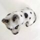 Large black and white ceramic dog (H 46 cm)