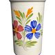 Malicorne, polychrome earthenware cooling vase, 20th century