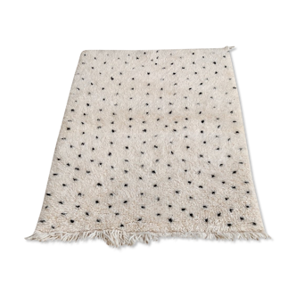 Berber black pea carpet beni ouarain 90x125 cm