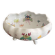 Old Tripod Pocket Bowl Limoges Floral Butterfly Decor Porcelain