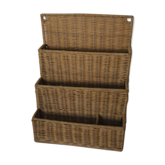 Wicker office organizer