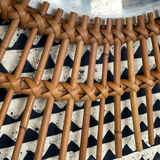 Rattan mirror 1960 48x60cm