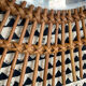 Rattan mirror 1960 48x60cm