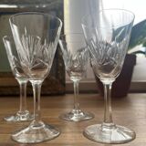 Verres à liqueur cristal taillé