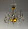 Liège chandelier in blown, molded and pinched glass, circa 1900