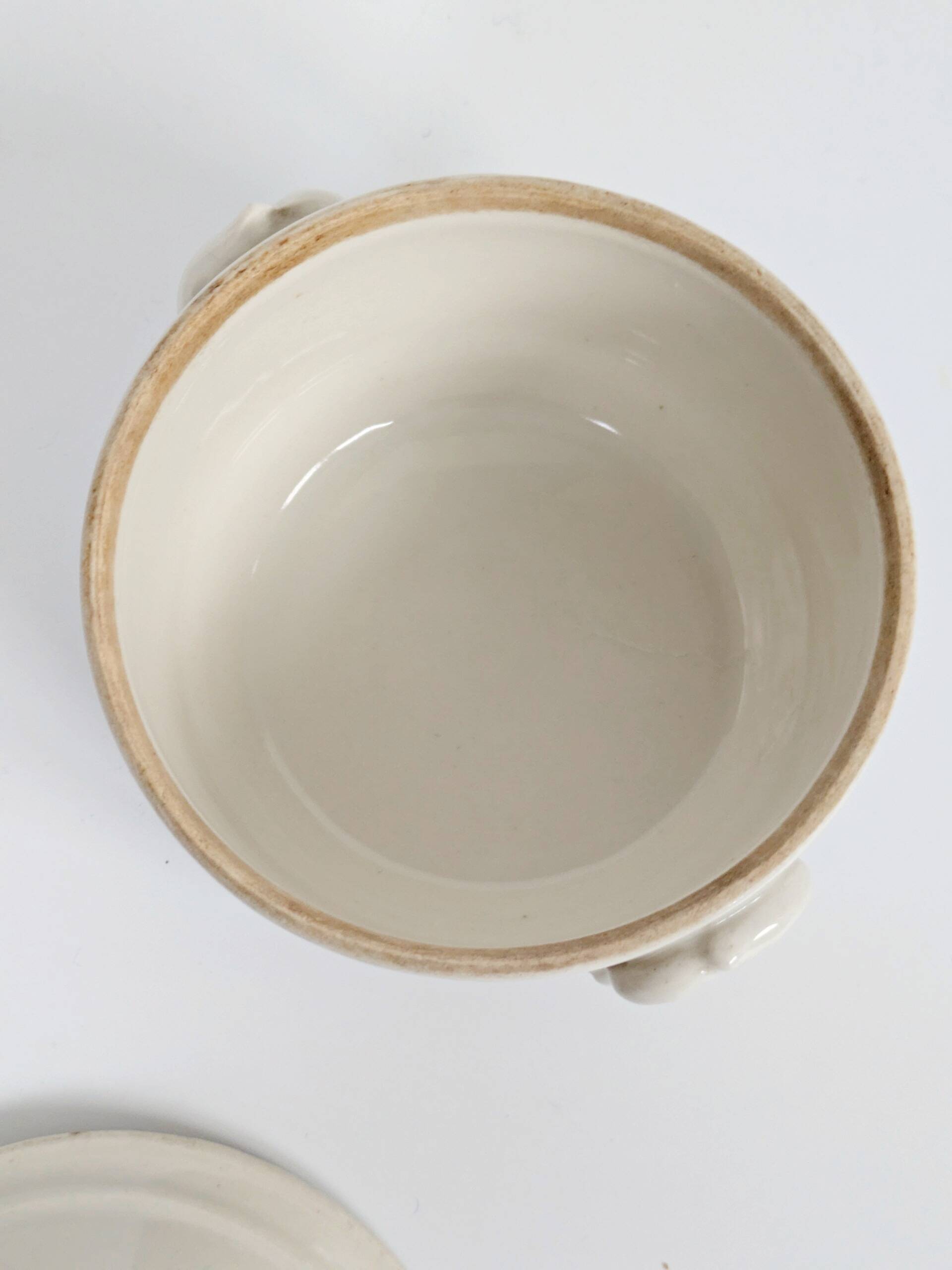 Set of 2 vintage ceramic terrines from Saint-Uze, Art Deco.