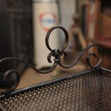 1940 perforated metal tray side table