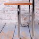 Czech Bauhaus Writing Desk in Walnut and Chrome attributed to Robert Slezak for Slezak Factories, 1940s